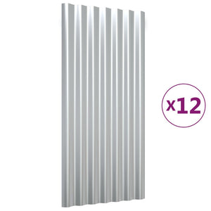 Dachpaneele 80x36cm, 12 Stk, Verzinkt