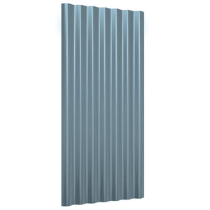 Dachpaneele Grau Verzinkt 80x36cm, 36 Stk.