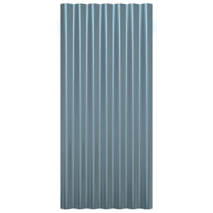 Dachpaneele Grau Verzinkt 80x36cm, 36 Stk.