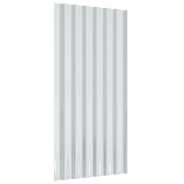 Dachpaneele Grau Verzinkt 80x36cm, 36 Stk.