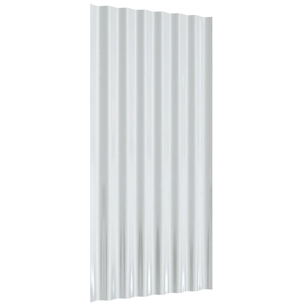 Dachpaneele, 36 Stk, Verzinkt, Braun, 80x36 cm