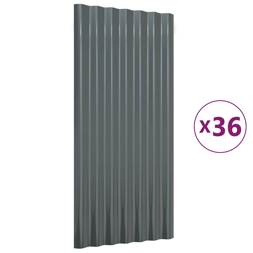 Dachpaneele Anthrazit 80x36cm, 36 Stk.