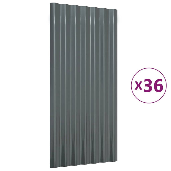 Dachpaneele Anthrazit 80x36cm, 36 Stk.