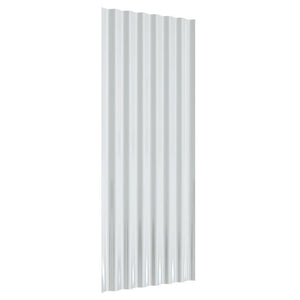 vidaXL Panneaux de toit 12 pcs. Acier galvanisé Marron 100x36 cm