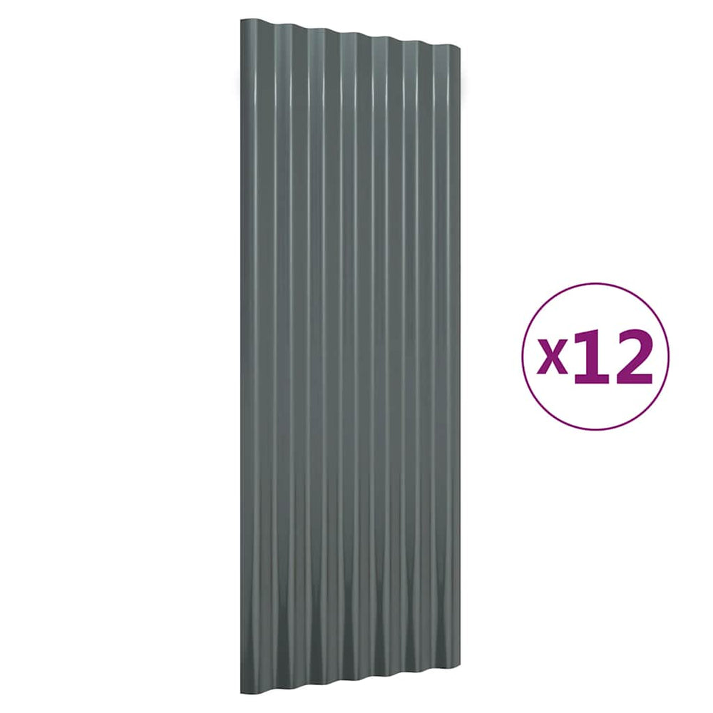 Dachpaneele Anthrazit 100x36cm, 12 Stk