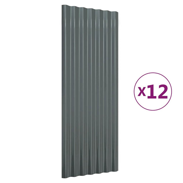 Dachpaneele Anthrazit 100x36cm, 12 Stk