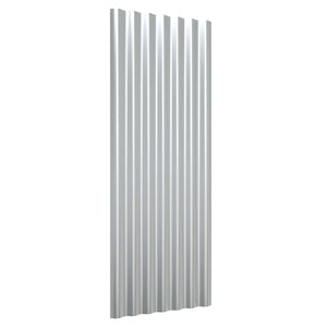 Dachpaneele Stahlblech Silbern 100x36cm, 12 Stk.