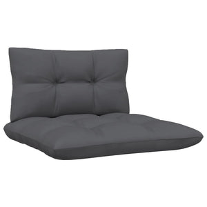 4-Sitzer-Gartensofa mit Anthrazit Kissen Massivholz Kiefer