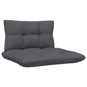 4-Sitzer-Gartensofa mit Anthrazit Kissen Massivholz Kiefer
