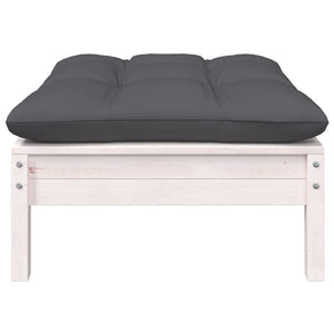 9-tlg. Garten-Lounge-Set mit Kissen Kiefer Massivholz