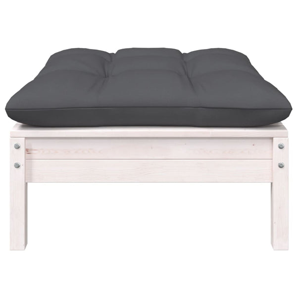 9-tlg. Garten-Lounge-Set mit Kissen Kiefer Massivholz
