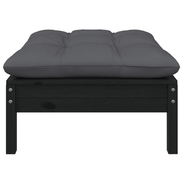 5-tlg. Garten-Lounge-Set mit Kissen Kiefer Massivholz