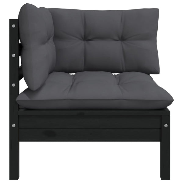 8-tlg. Garten-Lounge-Set mit Kissen Massivholz Kiefer