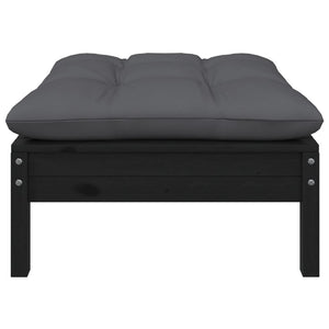 9-tlg. Garten-Lounge-Set mit Kissen Kiefer Massivholz