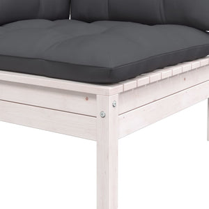 vidaXL Salon de jardin 6 pcs avec coussins Bois de pin massif