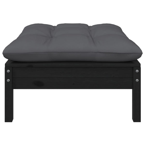 7-tlg. Garten-Lounge-Set mit Kissen Kiefer Massivholz
