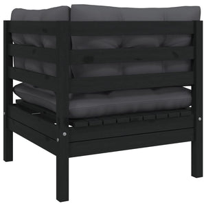 vidaXL Salon de jardin 8 pcs avec coussins, bois de pin massif