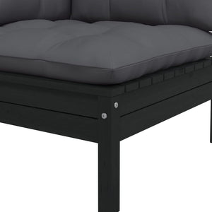 vidaXL Salon de jardin 8 pcs avec coussins, bois de pin massif