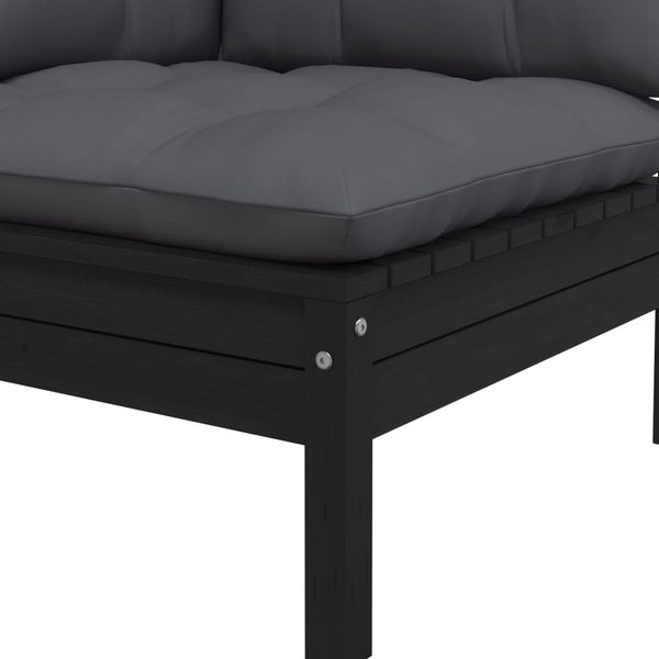 vidaXL Salon de jardin 8 pcs avec coussins, bois de pin massif