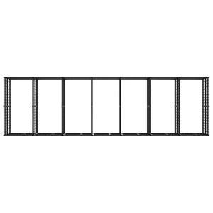 Outdoor-Hundezwinger Stahl 12,9 m²