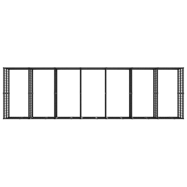 Outdoor-Hundezwinger Stahl 12,9 m²