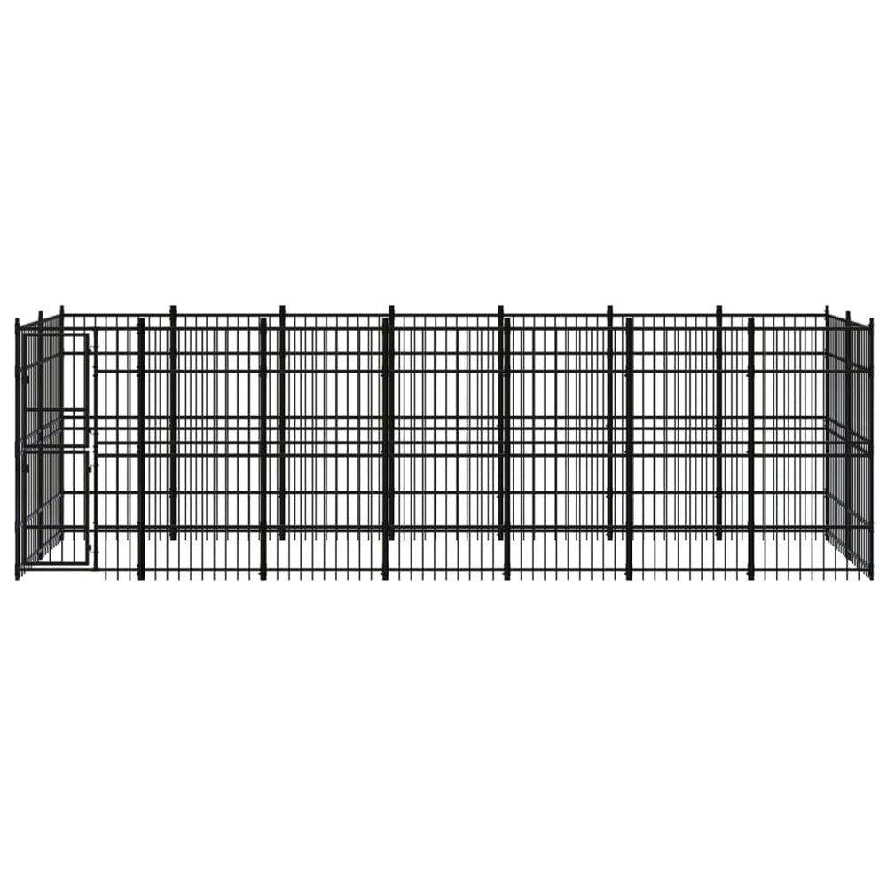 Outdoor-Hundezwinger Stahl 12,9 m²