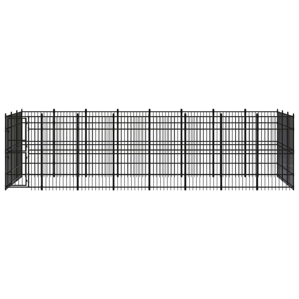Outdoor-Hundezwinger Stahl 22,12 m²