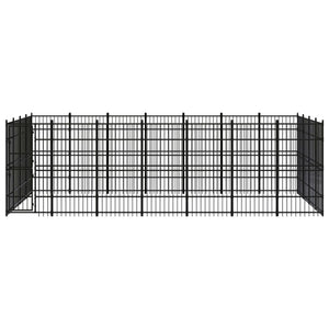 Outdoor-Hundezwinger Stahl 25,8 m²