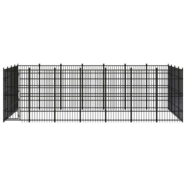 Outdoor-Hundezwinger Stahl 25,8 m²