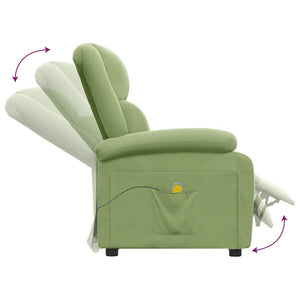 Hellgrüner Samt Massagesessel