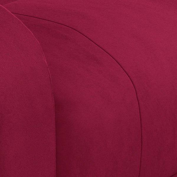 Massagesessel Weinrot Samt Relaxsessel