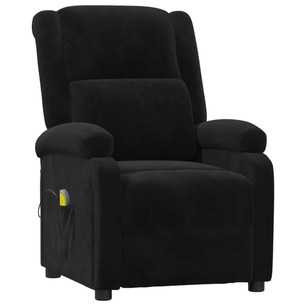 Massagesessel Schwarz Samt