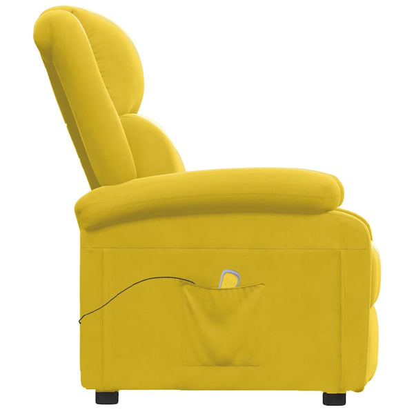 Massagesessel Gelb Samt Relaxsessel
