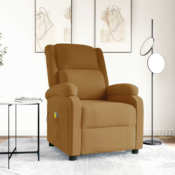 Massagesessel Braun Samt Relaxsessel