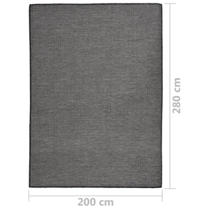 Grauer Outdoor-Teppich 200x280 cm