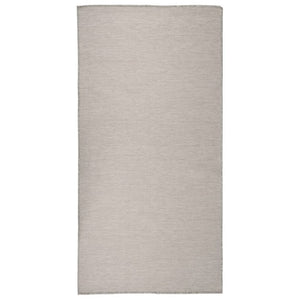 Hellgrauer Outdoor-Teppich 100x200 cm