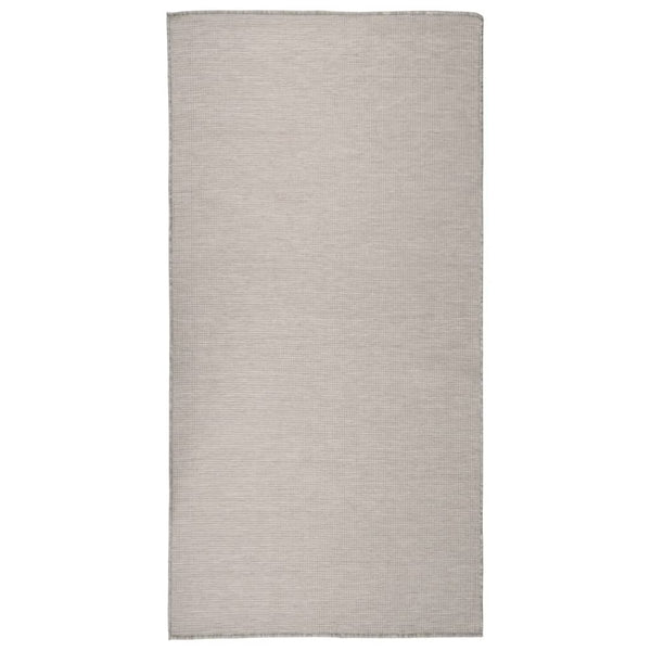 Hellgrauer Outdoor-Teppich 100x200 cm