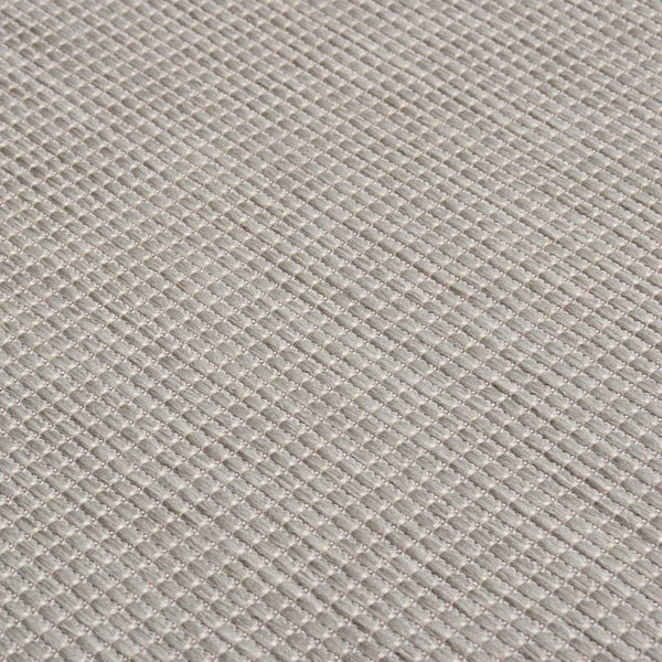 Hellgrauer Outdoor-Teppich 100x200 cm