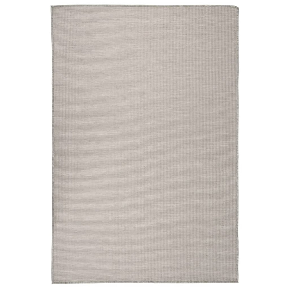 Hellgrauer Outdoor-Teppich 120x170 cm