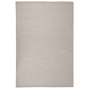 Hellgrauer Outdoor-Teppich 120x170 cm