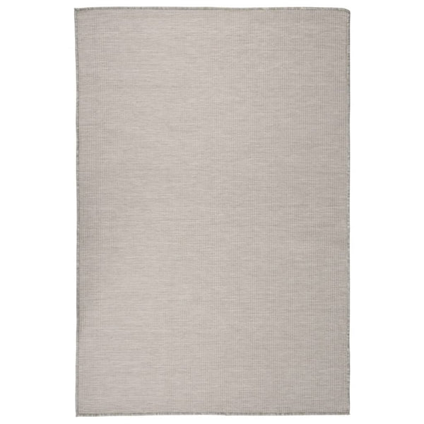 Hellgrauer Outdoor-Teppich 120x170 cm