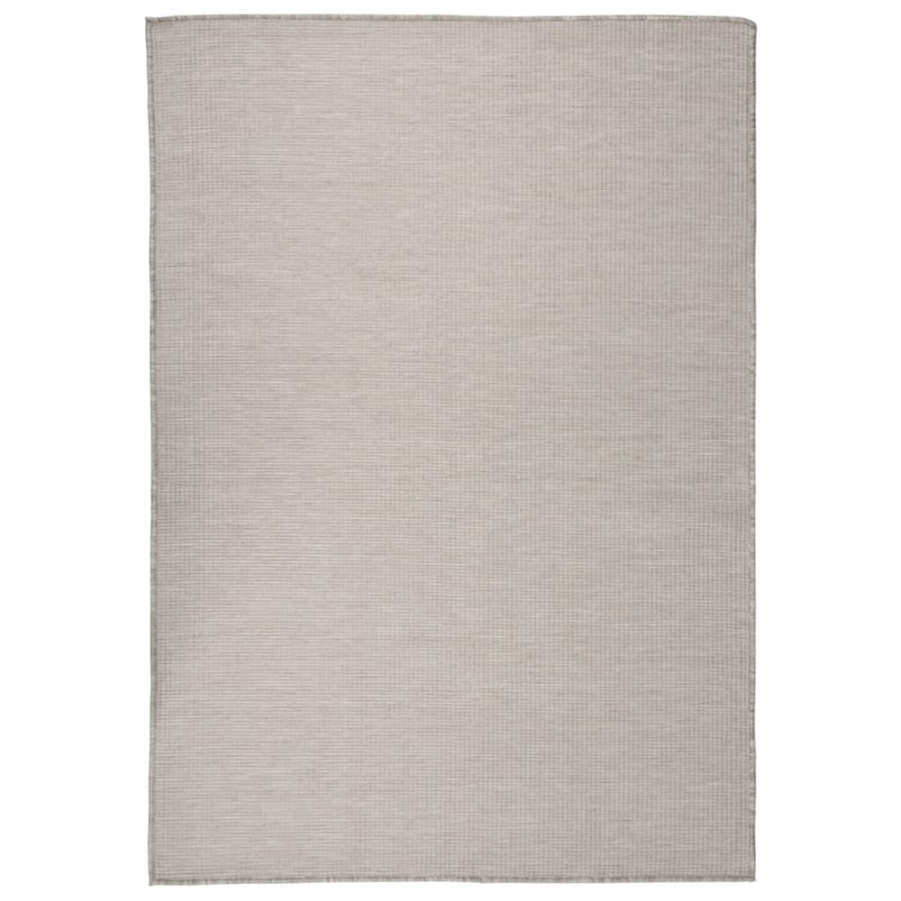 Hellgrauer Outdoor-Teppich, 140x200 cm