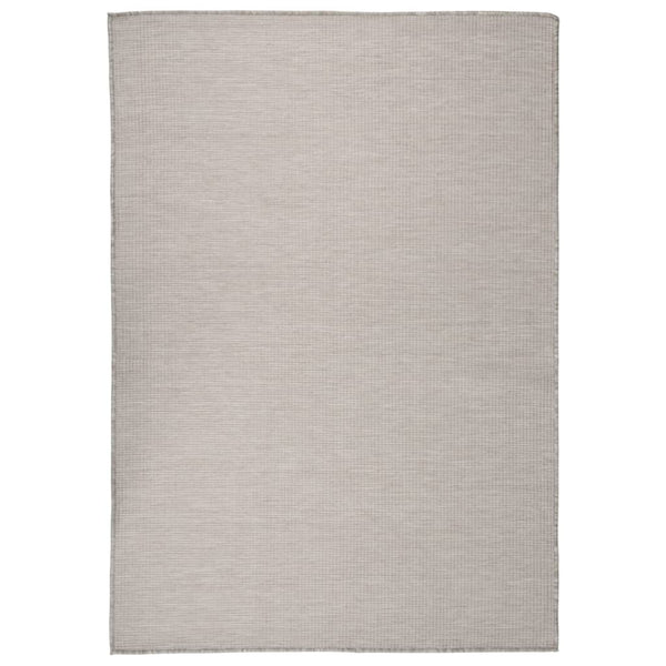 Hellgrauer Outdoor-Teppich, 140x200 cm