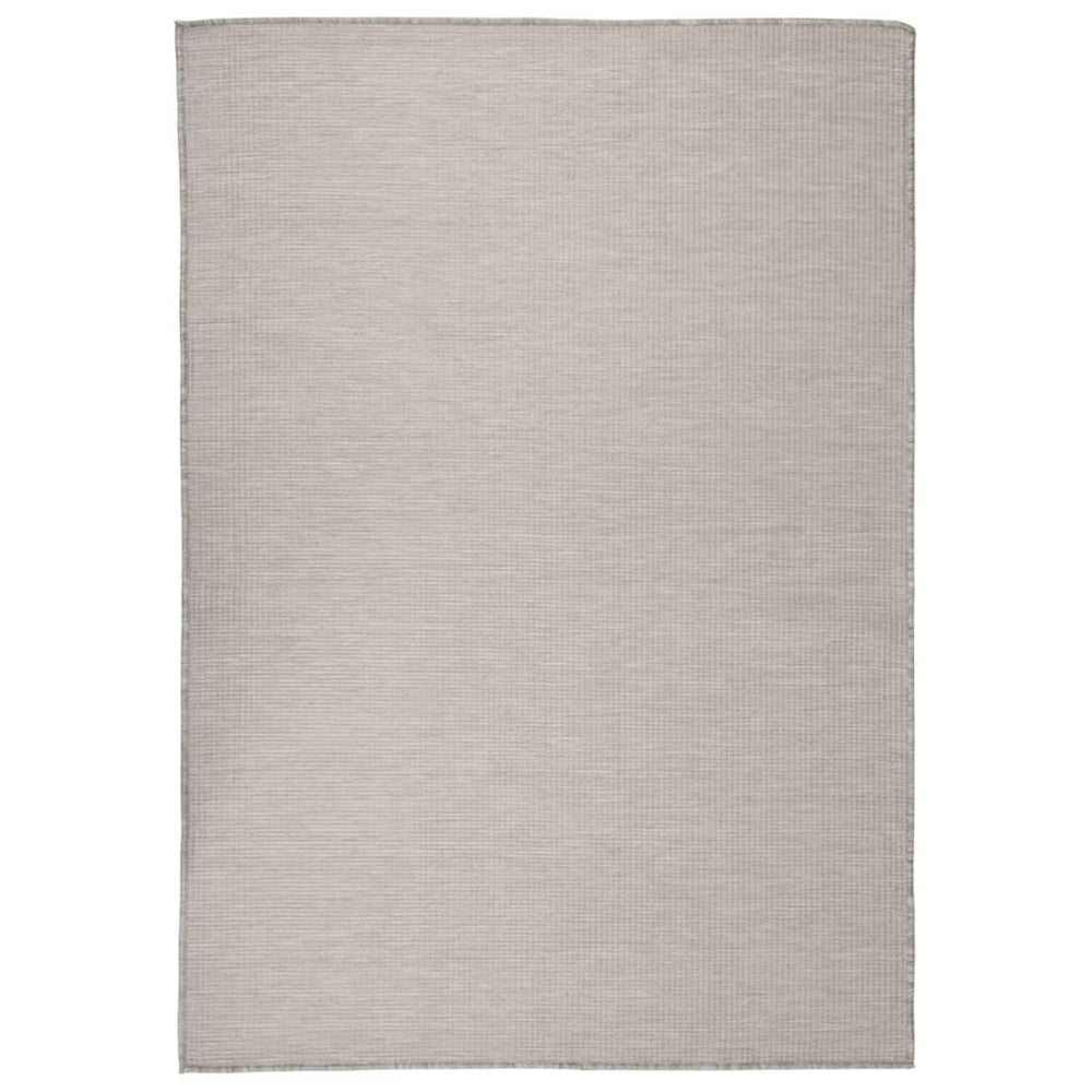 Hellgrauer Outdoor-Teppich 160x230 cm