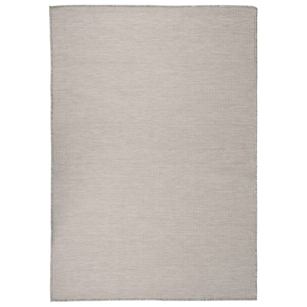 Hellgrauer Outdoor-Teppich 160x230 cm