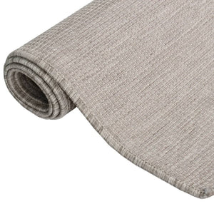 Hellgrauer Outdoor-Teppich 160x230 cm