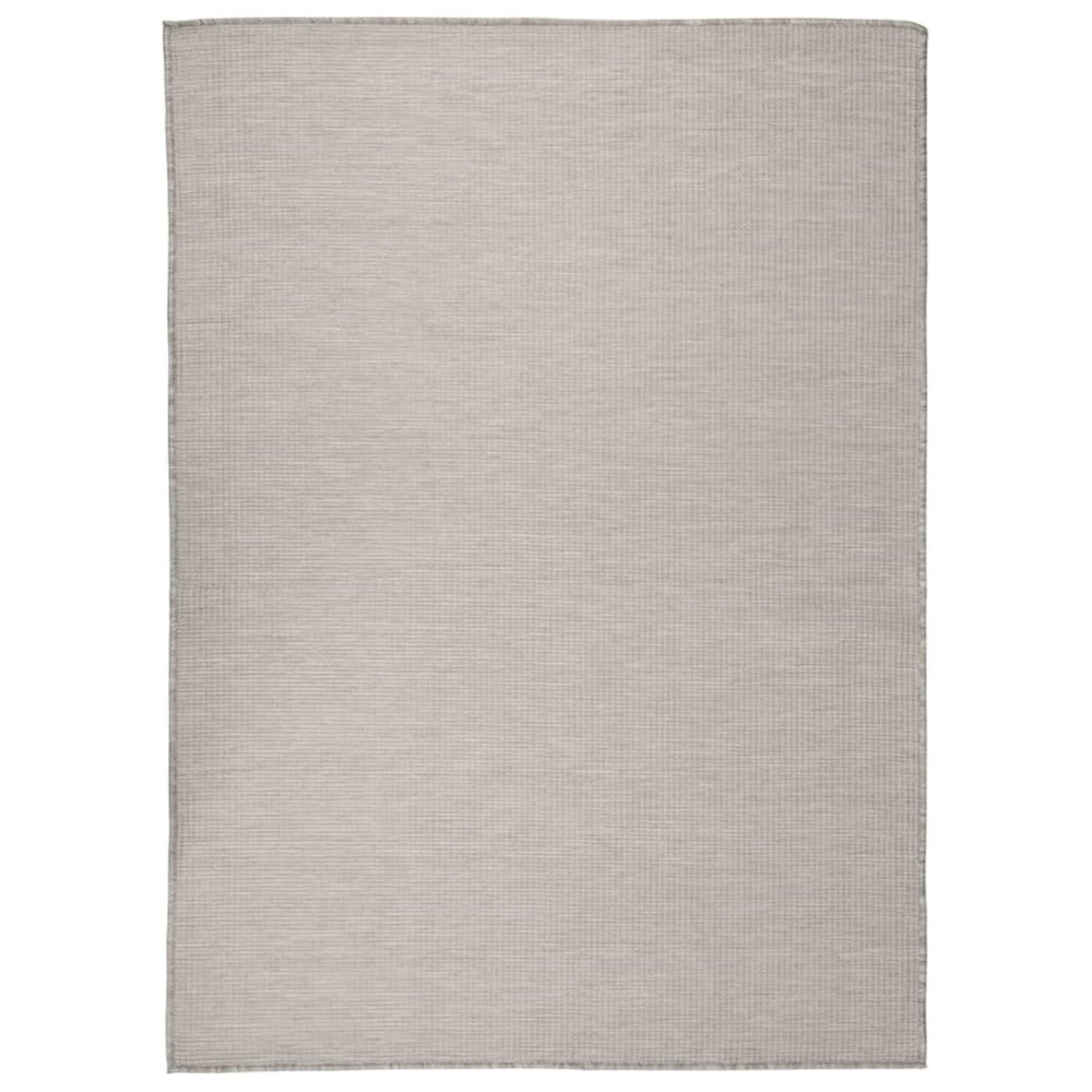 Hellgrauer Outdoor-Teppich 200x280 cm
