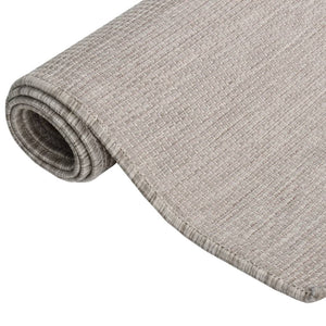 Hellgrauer Outdoor-Teppich 200x280 cm
