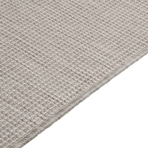 Hellgrauer Outdoor-Teppich 200x280 cm
