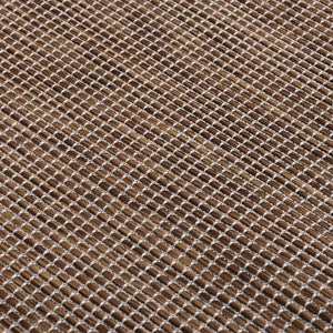 Brauner Outdoor-Teppich, Flachgewebe, 140x200 cm